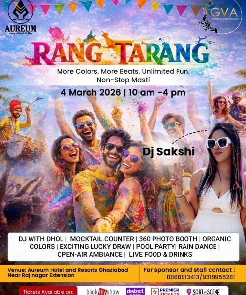 Rang Tarang 2026 – The Ultimate Holi Color Festival